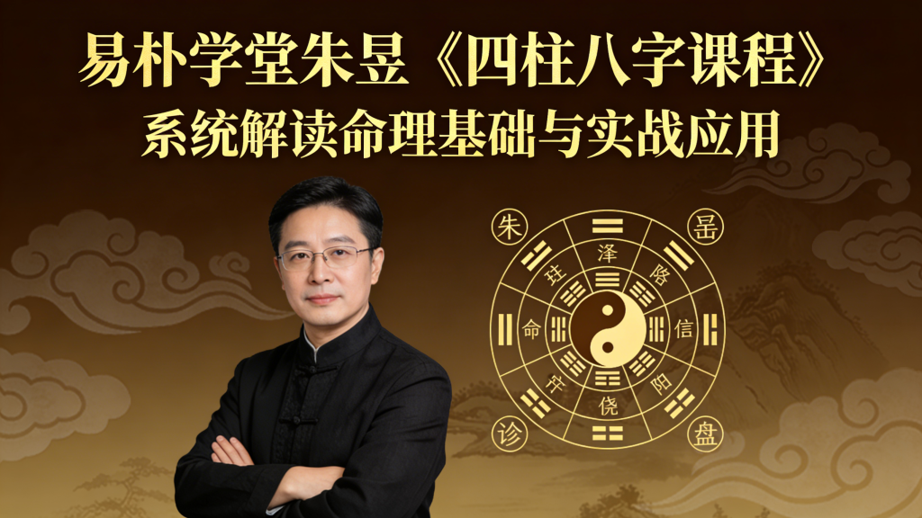 易朴学堂朱昱《四柱八字课程》，系统解读命理基础与实战应用-洛柒笔记