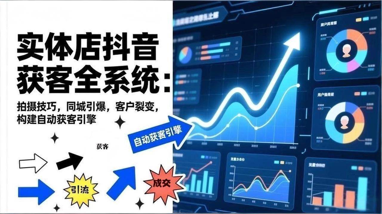 （17090期）2026实体店抖音获客全系统：拍摄技巧，同城引爆，客户裂变，构建自动获客引擎-洛柒笔记