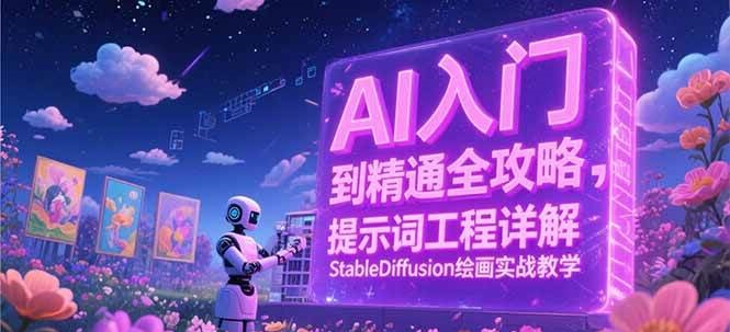 AI入门到精通全攻略，提示词工程详解，StableDiffusion绘画实战教学-洛柒笔记