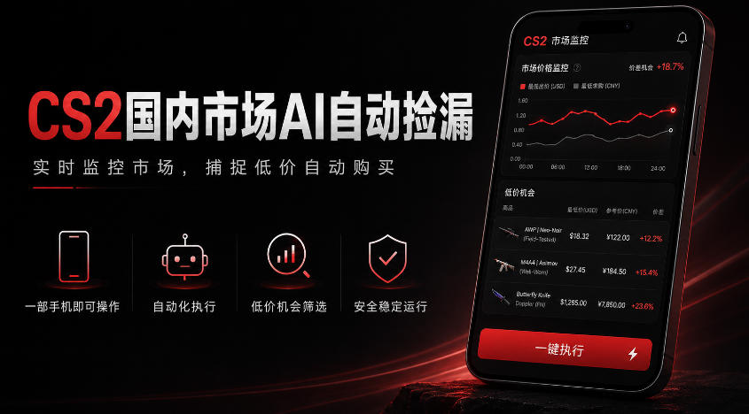 游戏市场AI自动监控，实时检测差价捡漏，简单轻松，日入300+【揭秘】-洛柒笔记