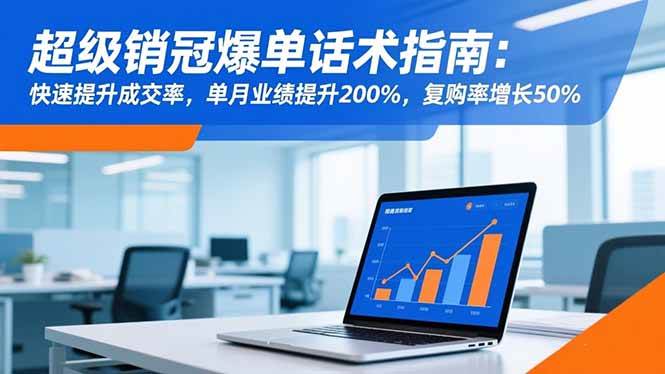 （16511期）超级销冠爆单话术指南：快速提升成交率，单月业绩提升200%，复购率增长50%-洛柒笔记