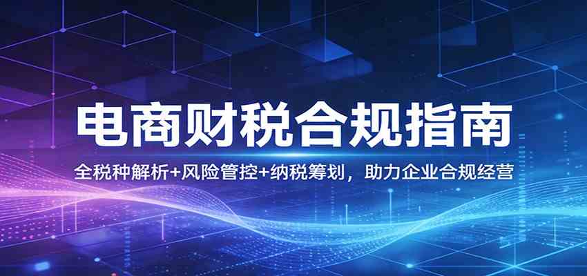 电商财税合规指南：全税种解析+风险管控+纳税筹划，助力企业合规经营-洛柒笔记