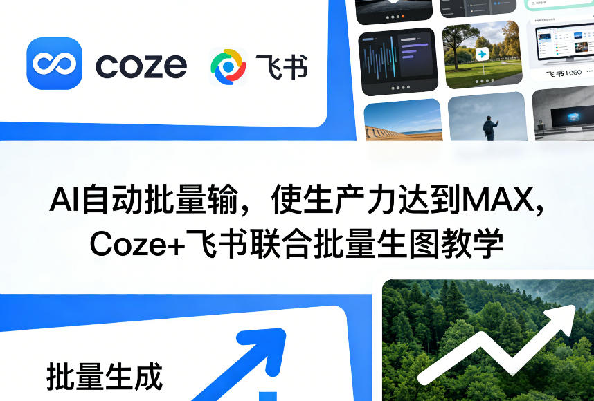 AI自动批量输，使生产力达到MAX，Coze+飞书联合批量生图教学-洛柒笔记