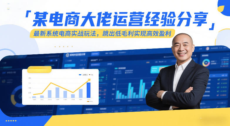 某电商大佬运营经验分享,最新系统电商实战玩法,跳出低毛利实现高效盈利(更新)-洛柒笔记
