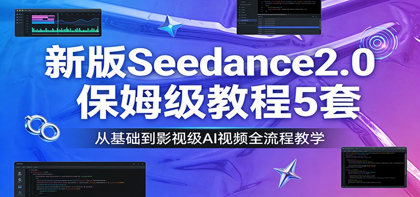新版Seedance2.0保姆级教程5套：从基础到影视级AI视频全流程教学-洛柒笔记