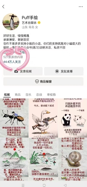 Puff手绘视频号分成项目，三天过分成计划，简单易上手，适合新手-洛柒笔记