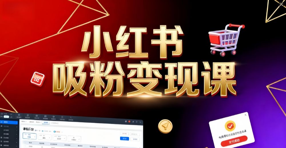 《小红书吸粉变现》当天变现不是梦！揭秘小红书吸粉变现的财富密码-洛柒笔记