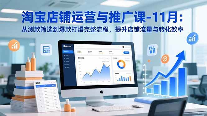 （16714期）淘宝店铺运营与推广课-11月：从测款筛选到爆款打爆完整流程，提升店铺流量与转化效率-洛柒笔记