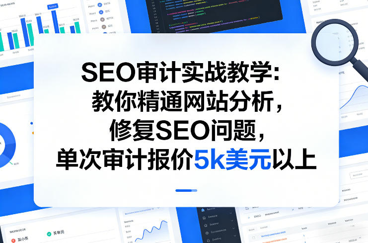SEO审计实战教学：教你精通网站分析，修复SEO问题，单次审计报价5k美元以上-洛柒笔记