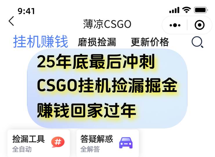 （16735期）12月年底抓紧最后一个月，用CSGO游戏挂机捡漏掘金赚钱掘金，一部手机轻松日入500+-洛柒笔记