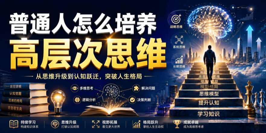 公众号付费文章：普通人怎么培养高层次思维-洛柒笔记
