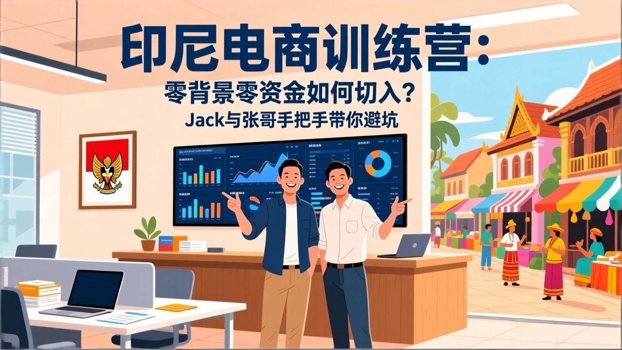 （17533期）印尼电商训练营：零背景零资金如何切入？Jack与张哥手把手带你避坑-洛柒笔记