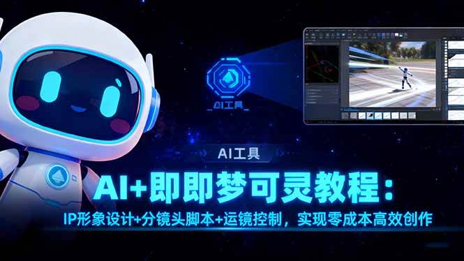 （16423期）AI+即梦可灵教程：IP形象设计+分镜头脚本+运镜控制，实现零成本高效创作-洛柒笔记