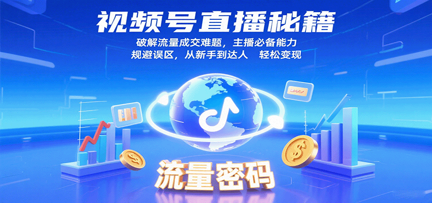 视频号直播秘籍，破解流量成交难题，主播必备能力，规避误区，从新手到达人轻松变现-洛柒笔记