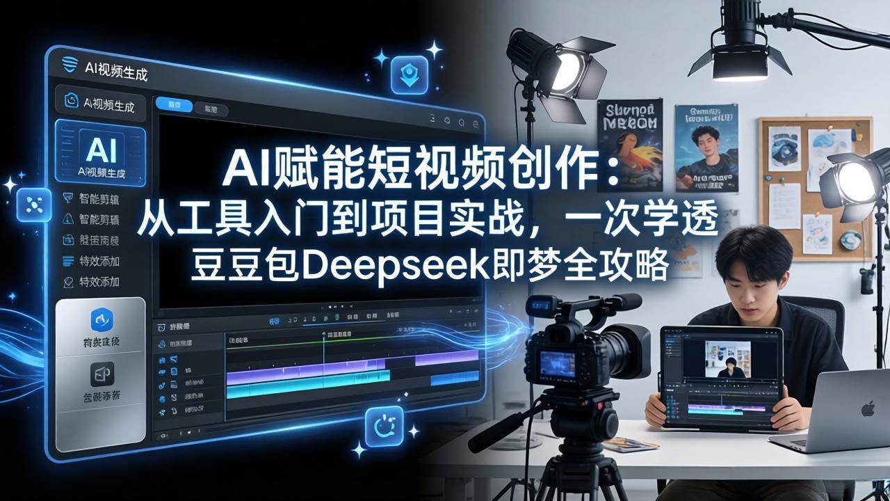 （17762期）AI赋能短视频创作：从工具入门到项目实战，一次学透豆包Deepseek即梦全攻略-洛柒笔记