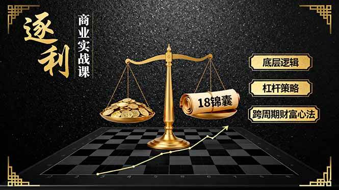 （16753期）《逐 利》商业实战课，底层逻辑、杠杆策略、18锦囊，跨周期财富心法（更新）-洛柒笔记