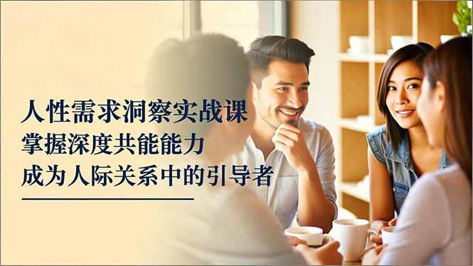 （16683期）人性需求洞察实战课，掌握深度共感能力，成为人际关系中的引导者-洛柒笔记