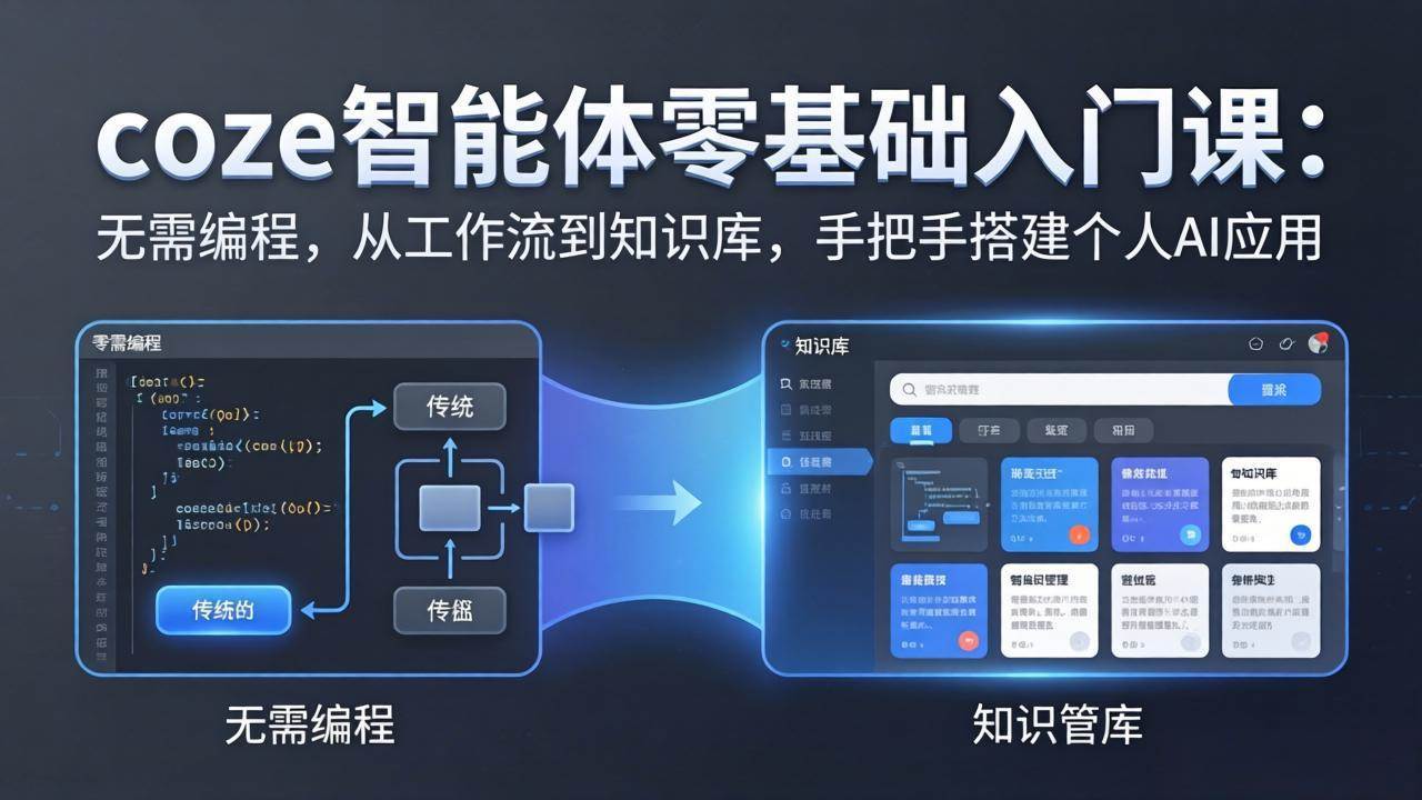 （17775期）coze智能体零基础入门课：无需编程，从工作流到知识库，手把手搭建个人AI应用-洛柒笔记