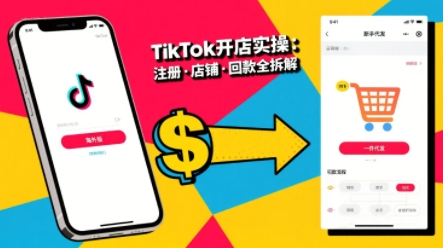 TikTok从开店到投流的进阶课，从基础实操到高阶技巧一网打尽-洛柒笔记