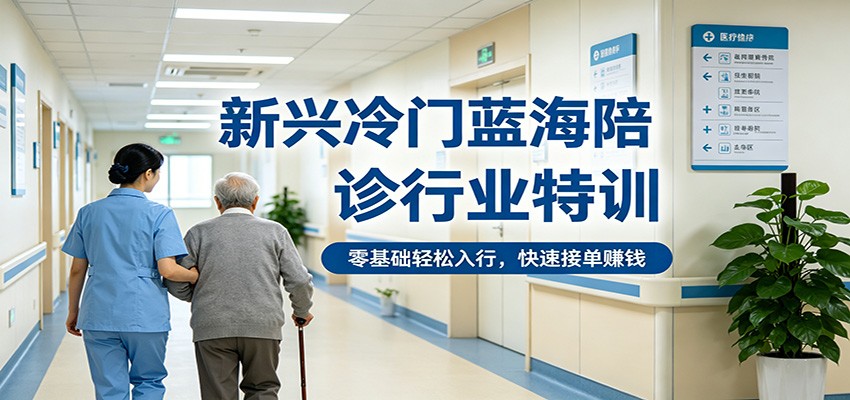 新兴冷门蓝海陪诊行业特训，零基础轻松入行，快速接单赚钱-洛柒笔记