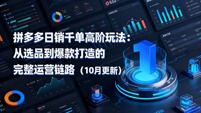（16404期）拼多多日销千单高阶玩法：从选品到爆款打造的完整运营链路（10月更新）-洛柒笔记