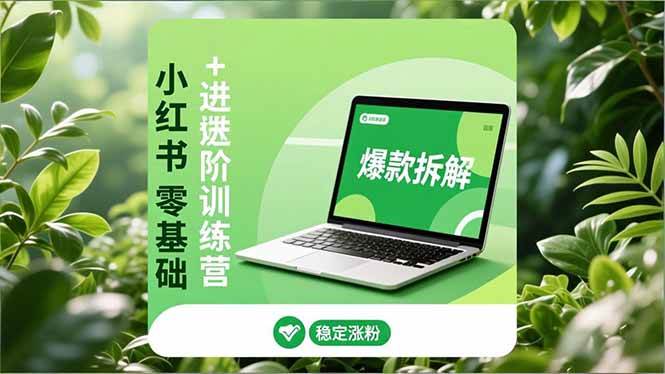 （16801期）小红书零基础+高阶训练营：安全养号、爆款拆解、长效运营，实现稳定涨粉与变现-洛柒笔记