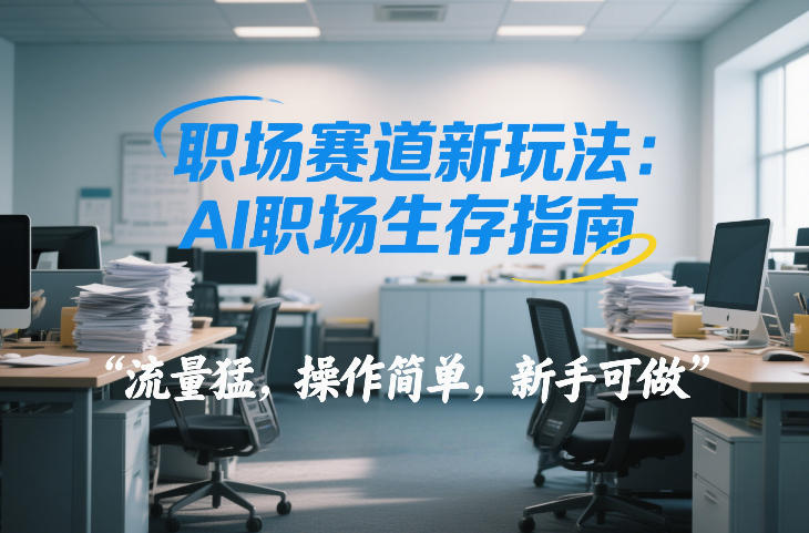 职场赛道新玩法：AI职场生存指南，流量猛，操作简单，新手可做-洛柒笔记