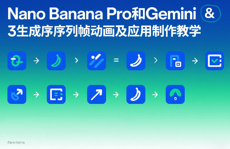 Nano Banana Pro和Gemini 3生成序列帧动画及应用制作教学-洛柒笔记