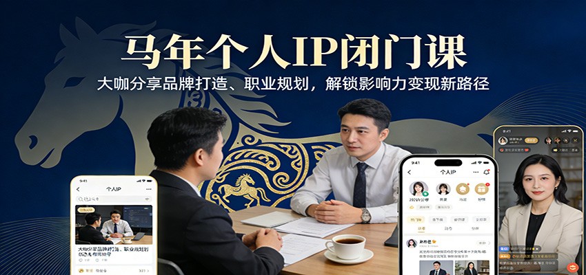 马年个人IP闭门课，大咖分享品牌打造、职业规划，解锁影响力变现新路径-洛柒笔记