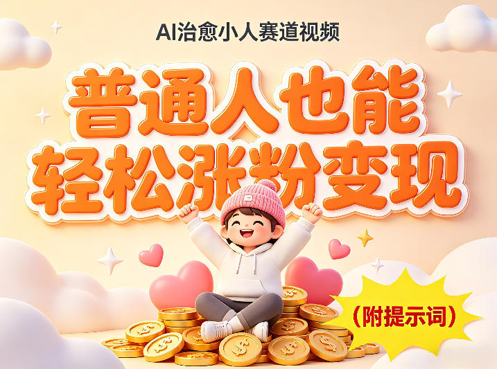 AI治愈小人赛道视频，普通人也能轻松涨粉变现，实操教学（附完整提示词）-洛柒笔记