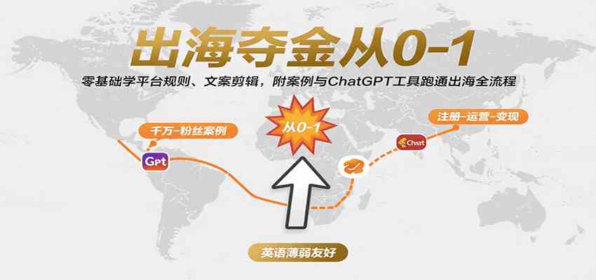 出海夺金从0-1：零基础学平台规则、文案剪辑，附案例与ChatGPT工具跑通出海全流程-洛柒笔记