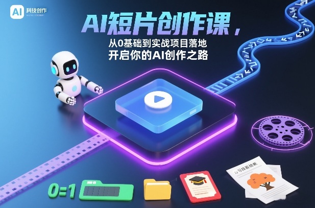 AI短片创作课，从0基础到实战项目落地，开启你的AI创作之路（更新0411）-洛柒笔记