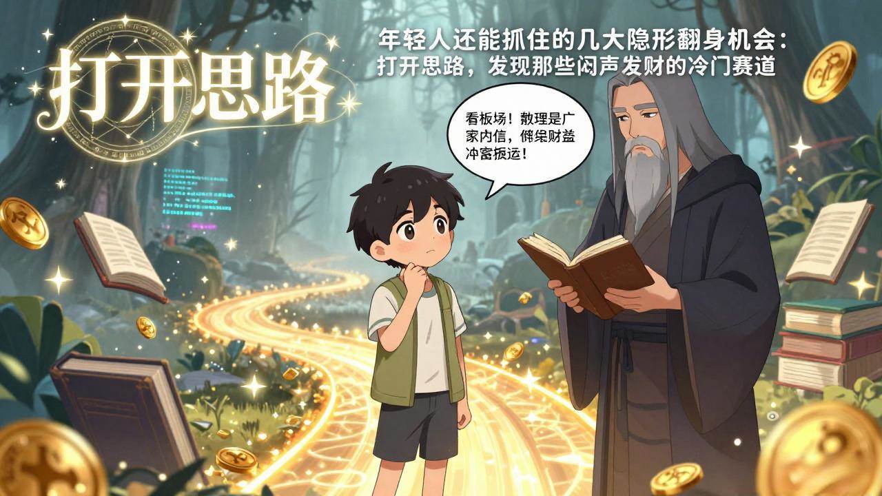 （17471期）付费文1+2：年轻人还能抓住的几大隐形翻身机会：打开思路，发现那些闷声发财的冷门赛道-洛柒笔记