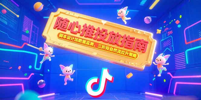 随心推投放指南，脚本设计加数据监测，三阶段自然流拉升策略-洛柒笔记