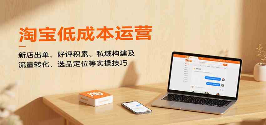 淘宝低成本运营，新店出单、好评积累、私域构建及流量转化、选品定位等实操技巧-洛柒笔记