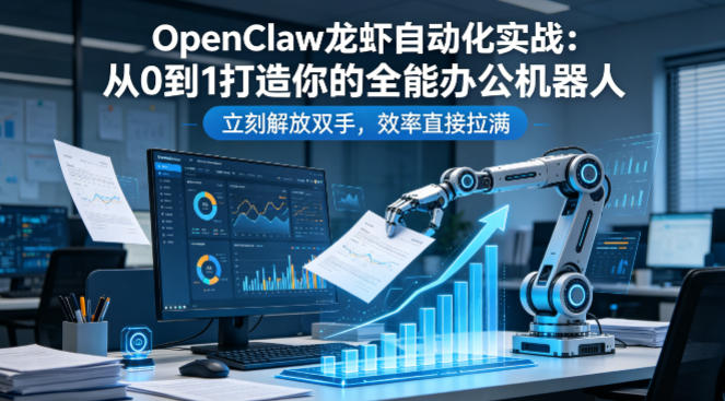 OpenClaw龙虾自动化实战：从0到1打造你的全能办公机器人，立刻解放双手，效率直接拉满-洛柒笔记