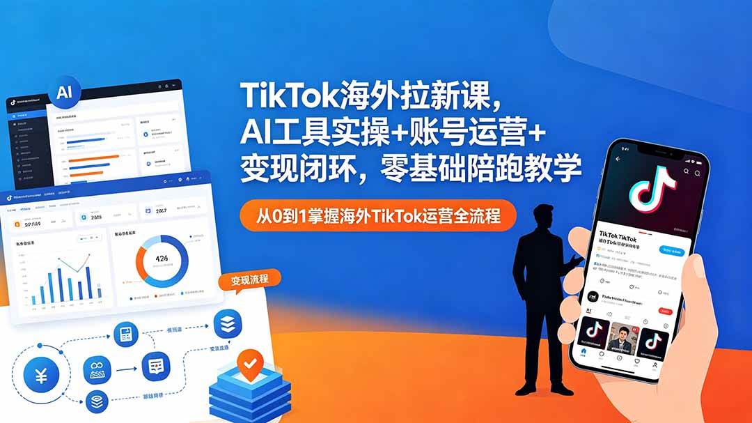 (18522期)TikTok海外拉新课,AI工具实操+账号运营+变现闭环,零基础陪跑教学-洛柒笔记 (18522期)TikTok海外拉新课,AI工具实操+账号运营+变现闭环,零基础陪跑教学-洛柒笔记