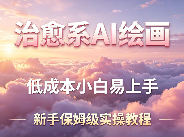 治愈系AI绘画提示词项目，低成本小白易上手，每天10分钟，新手保姆级实操教程-洛柒笔记