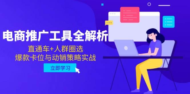 （14869期）电商推广工具全解析，直通车+人群圈选，爆款卡位与动销策略实战-洛柒笔记