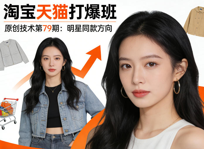 《淘宝天猫打爆班》原创技术第79期：明星同款方向-洛柒笔记