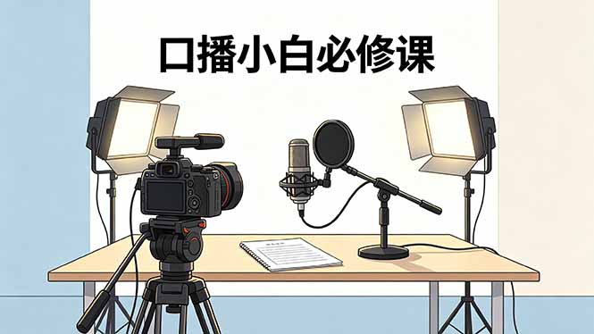 口播小白必修课：录像收音灯光设备+脚本撰写，搭专业级录制场景-洛柒笔记