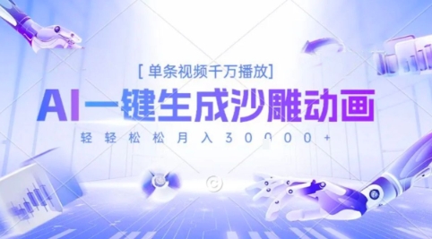 2025爆火的AI沙雕动画玩法，一键生成沙雕动画，单条视频千W播放，轻轻松松月入3W【揭秘】-洛柒笔记