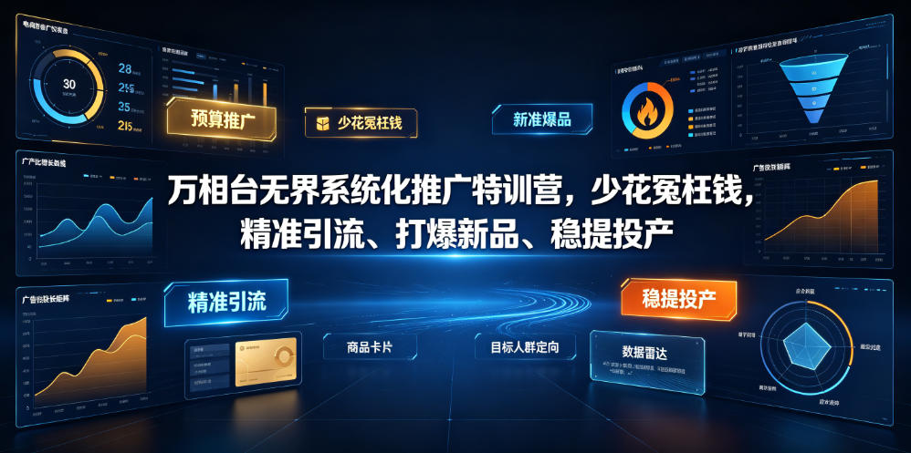 万相台无界系统化推广特训营VI0.0，少花冤枉钱，精准引流、打爆新品、稳提投产（全程录音+字幕）-洛柒笔记