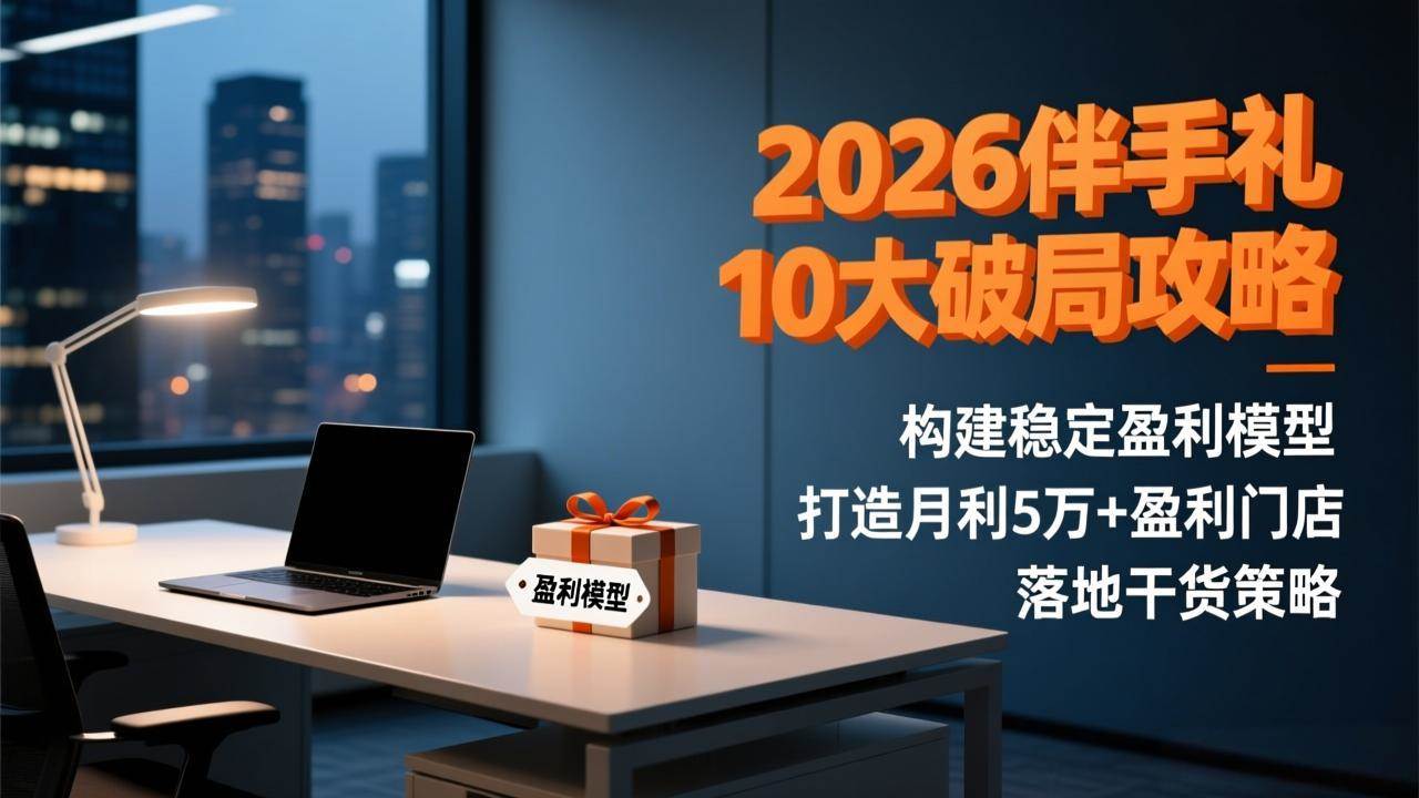 （17191期）2026伴手礼10大破局攻略：构建稳定盈利模型，打造月利5万+盈利门店，落地干货策略-洛柒笔记