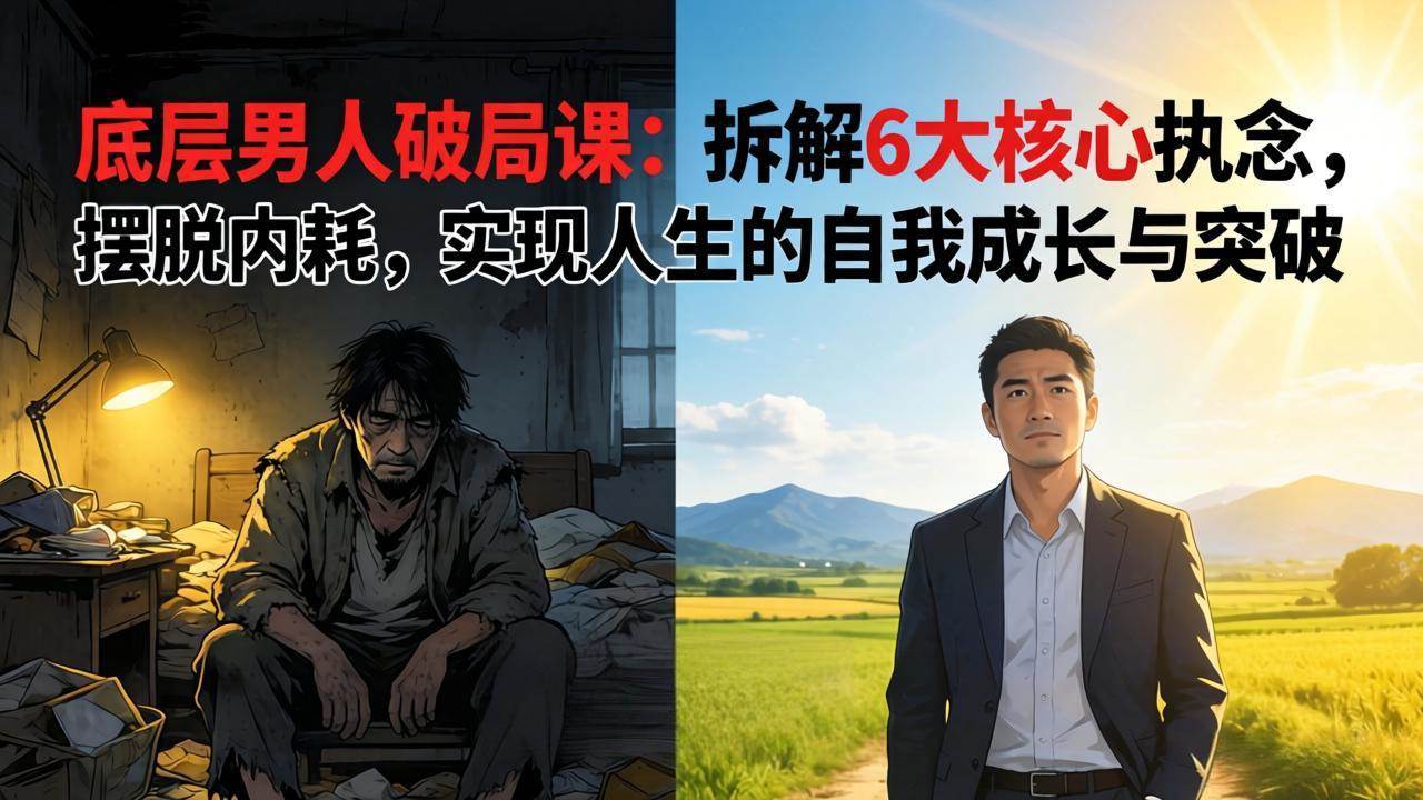 （17747期）付费文章：底层男人破局课：拆解 6 大核心执念，摆脱内耗，实现人生的自我成长与突破-洛柒笔记