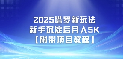 2025塔罗新玩法，新手沉淀后月入5K【附带项目教程】-洛柒笔记