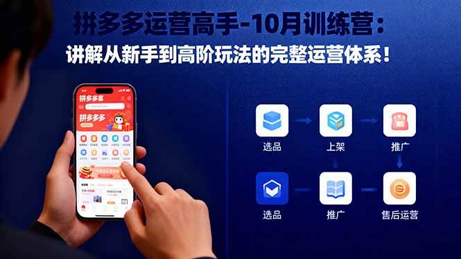 （16448期）拼多多运营高手-10月训练营：讲解从新手到高阶玩法的完整运营体系！-洛柒笔记