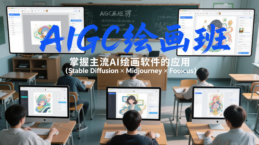 AIGC绘画班，掌握主流Ai绘画软件的应用（Stable Diffusion x Midjourney x Fooocus）-洛柒笔记