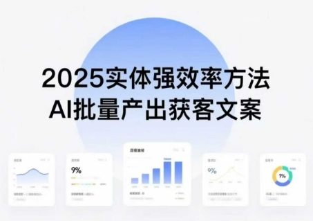 实体强效率方法：AI批量产出获客文案，2025年普通人拥抱AI，实现实体创收-洛柒笔记
