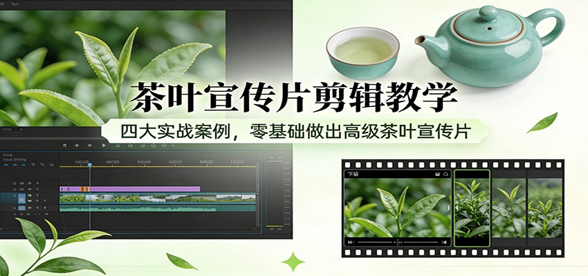 茶叶宣传片剪辑教学:四大实战案例,零基础做出高级茶叶宣传片-洛柒笔记